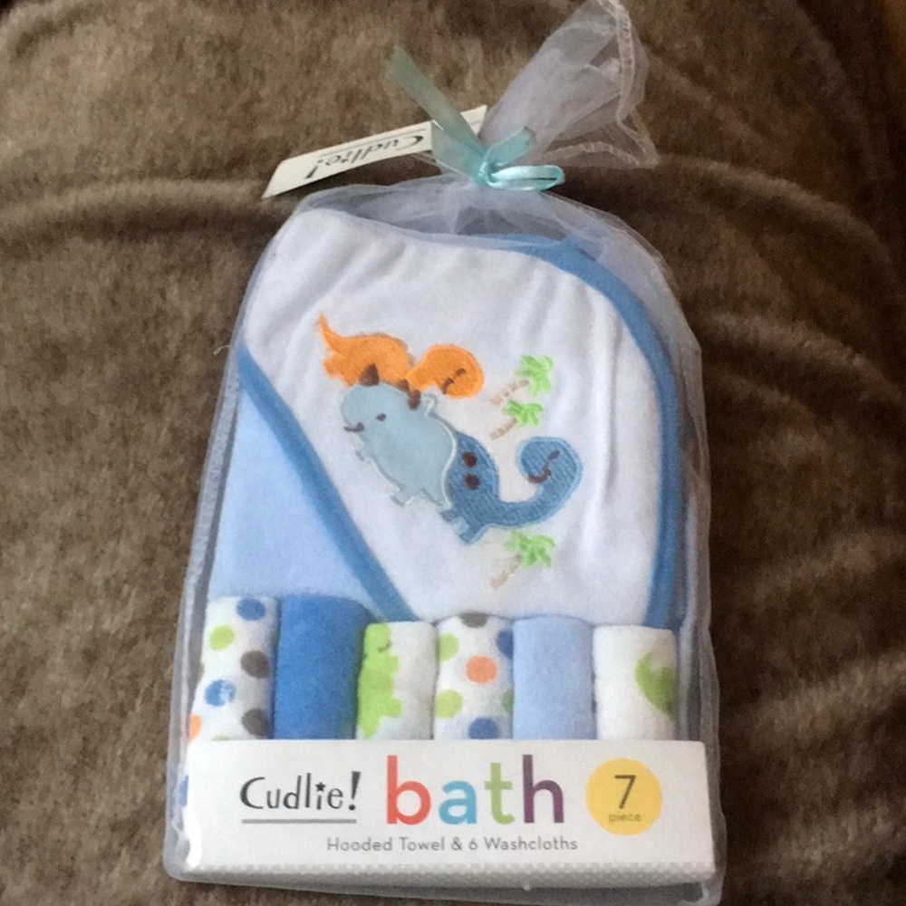 7 piece set baby washcloths
